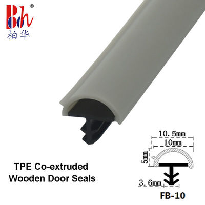 Van de Strokend van Gray Color Co-Extrudsion Wooden Door de Rubber Verzegelende Verbindingen van de de Vormdeur