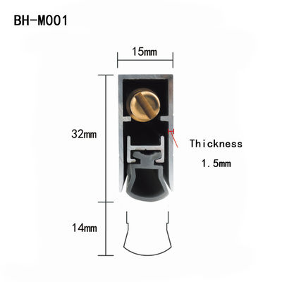 Silicium akoestische deur onderkant afdichtingen verborgen automatische drop down aluminium weer banden 915mm