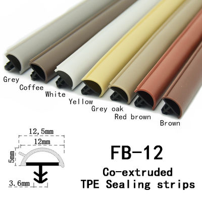 Stofdicht Appartement Houten deur afdichting Strip Bruin Kleur 12 * 5 mm
