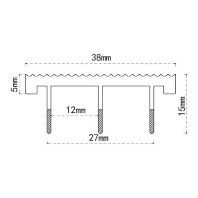 Dooronderzegelband - deurframe rubberzegel Minimale bestelling 1000 stuks