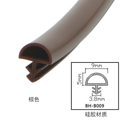 Houten het Weer van het Deursilicone het Ontdoen van Geluidsisolatietrekking Excluders