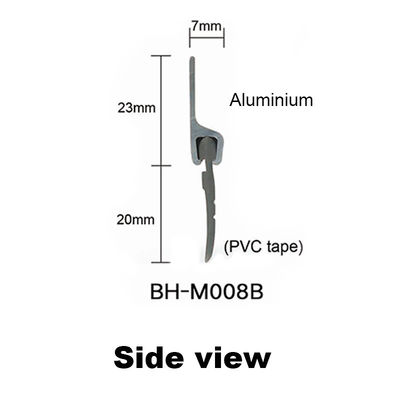 Schroef Vaste Aluminium Rubberstrook voor Bodem van Deur 1000mm Lengte