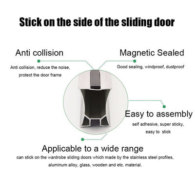 Het stofdichte van de de Verbindingsstrook van de Garderobedeur Zelfklevende Magnetische Materiaal
