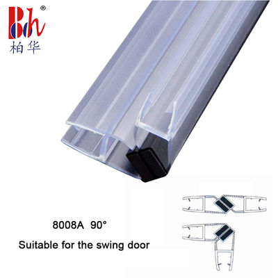 10mm 90° van de de Deurverbinding van de Badkamersdouche van de Strookpvc de Magnetische Deur Weatherstrip