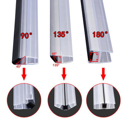 10mm 90° van de de Deurverbinding van de Badkamersdouche van de Strookpvc de Magnetische Deur Weatherstrip
