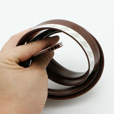 Bruin Siliconeweer die van Akoestische Rubber de Verbindingsstroken 1000mm ontdoen van de Deurbodem