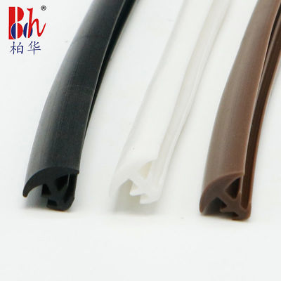 Groeftype van de de Deurverbinding van Pvc Gesteund de Strook Stevige Boogvormige 8*2mm Veelkleurig