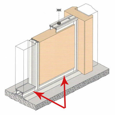 Wind van de de Verbindingsstrook van de Deurbodem het Aluminiumlegering met de Rubberband van TPE
