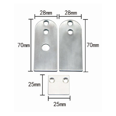 20*37mm Verborgen de Bodemverbindingen van het Deurbereik U-vormig voor Houten Deur