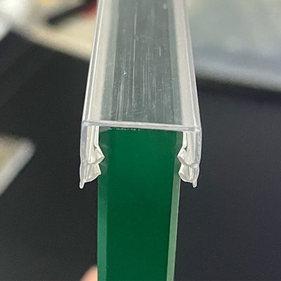 Co Uitgedreven pvc-Weer die 10mm waterdichte van de Strook ontdoen van de Glasdeur