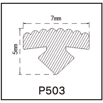 OEM Rubberstrook 7*5mm van pvc voor Kledingstuk Hang Bar