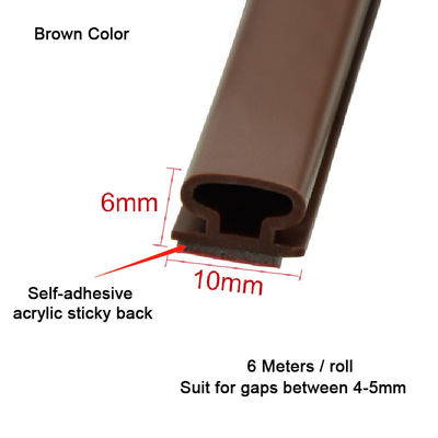 6mm van de Strokend van het Hoogtesilicone de Rubberverbindingen van de de Vorm Antibotsingsdeur
