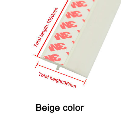 De beige Verbinding van de de Deurbodem van Kleurenpvc 36mm Hoogte voor Hotel