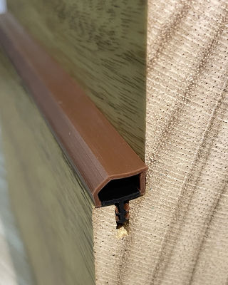 Speciale Gestalte gegeven het Verzegelen van Co-extrusieweatherstripings Stroken Bruine Kleur 10*6mm